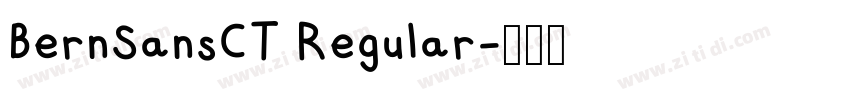 BernSansCT Regular字体转换